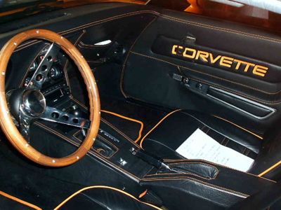 Corvette bestickte Türverkleidung © Autosattlerei Ankert | Essen