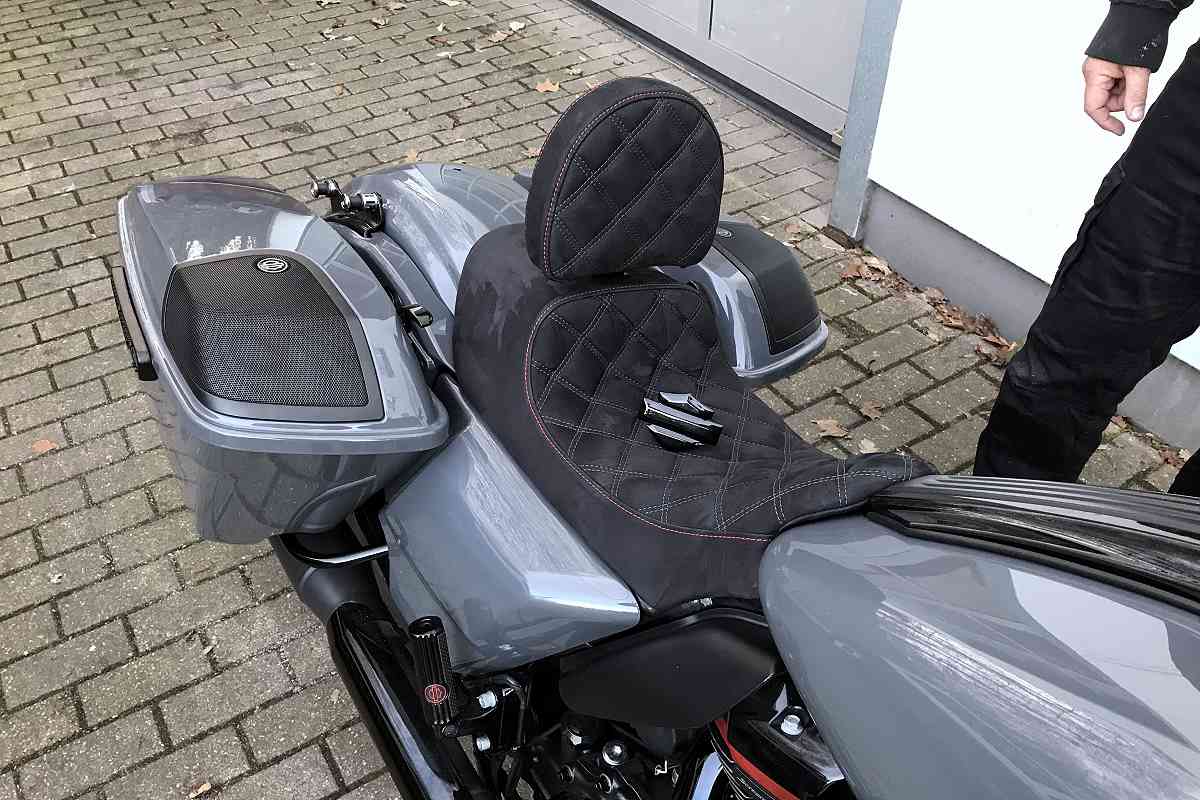 Motorradsitz mit Sitzheizung, Symbolfoto © Autosattlerei Ankert | Essen